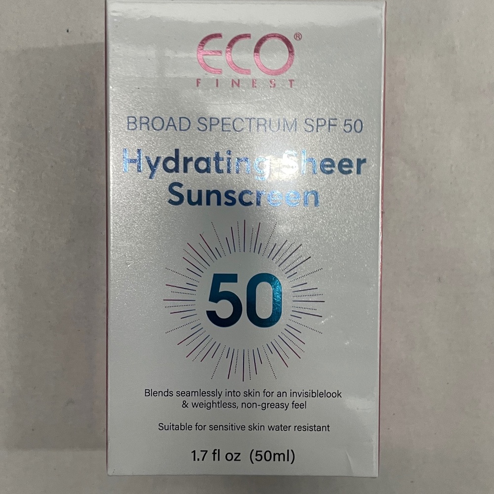 ECO Finest Broad Spectrum SPF50 Hydrating Sheer Sunscreen‎ 50 1.7 oz